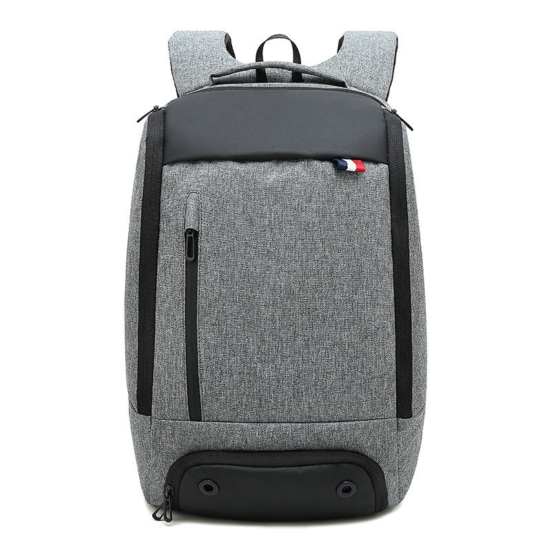 Men's Business Backpack Large Capacity Korean Version Multifunctional Anti-Theft Backpack Oxford Cloth Waterproof Student School Bag