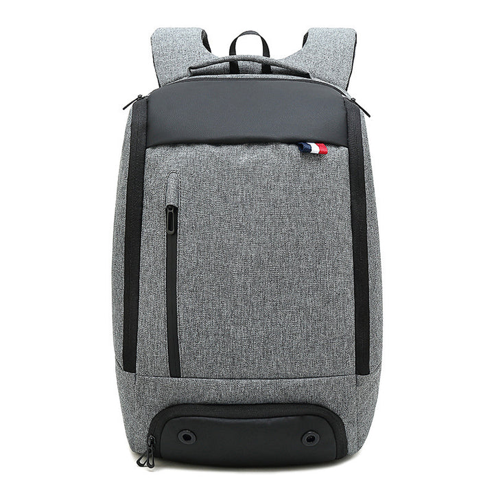 Men's Business Backpack Large Capacity Korean Version Multifunctional Anti-Theft Backpack Oxford Cloth Waterproof Student School Bag