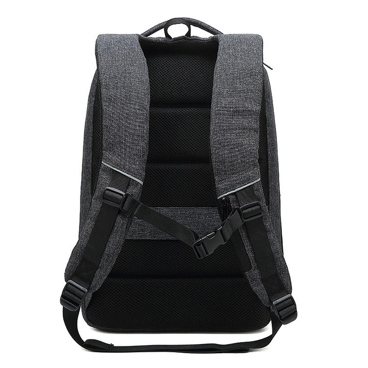 Men's Business Backpack Large Capacity Korean Version Multifunctional Anti-Theft Backpack Oxford Cloth Waterproof Student School Bag