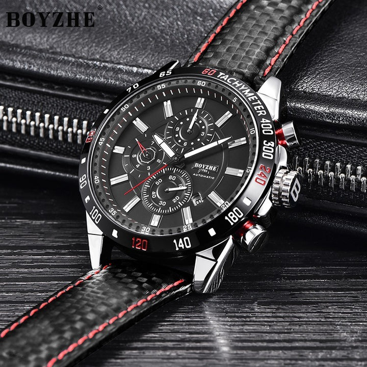 Men's Watch Sports Business Multi-Function Large Calendar Luminous Waterproof Mechanical Watch Vibrato Watch Male