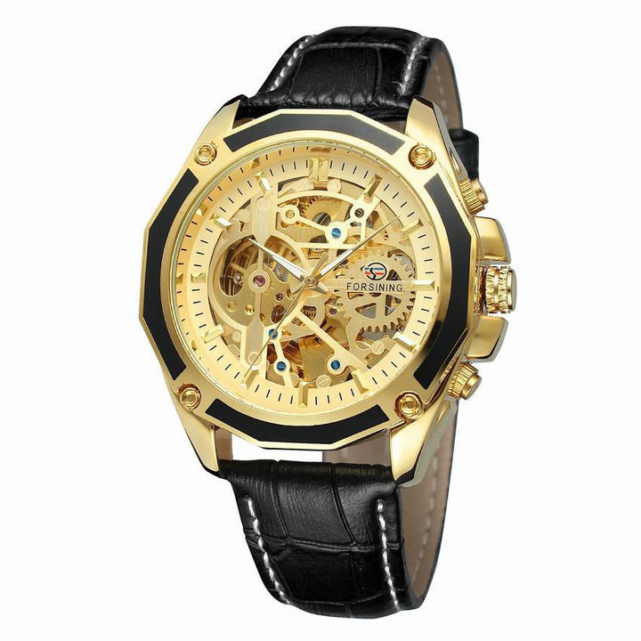 Fashion Leisure Hollow Mechanical Automatic Waterproof Mechanical Watch