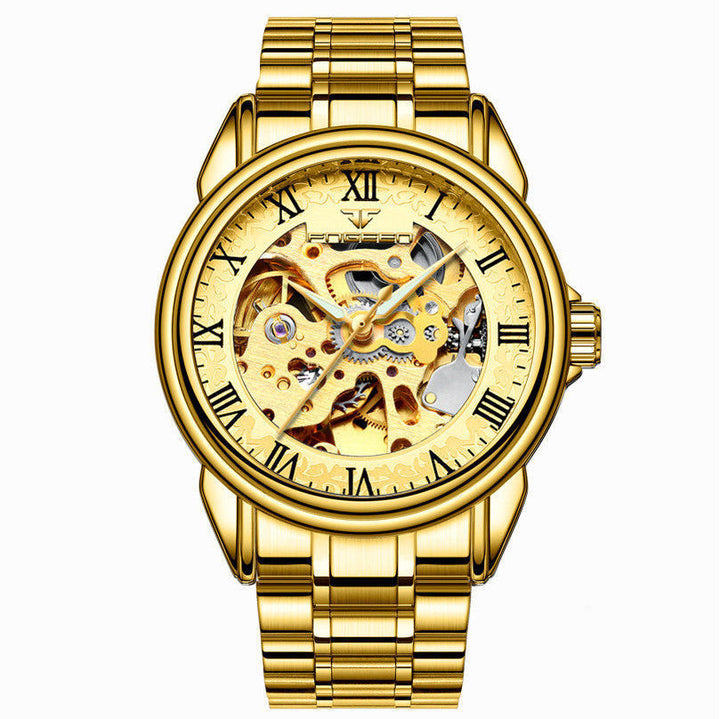 Men'S Watch Waterproof Fashion Student Men'S Watch Double-Sided Hollow Automatic Mechanical Watch