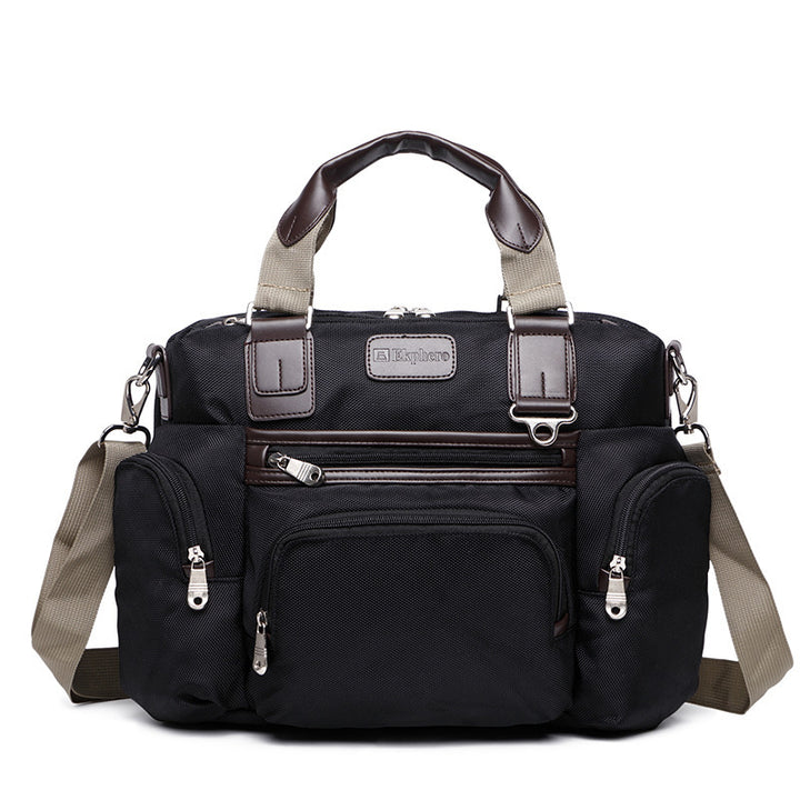 Horizontal Square Portable Messenger Bag Casual Men's Backpack