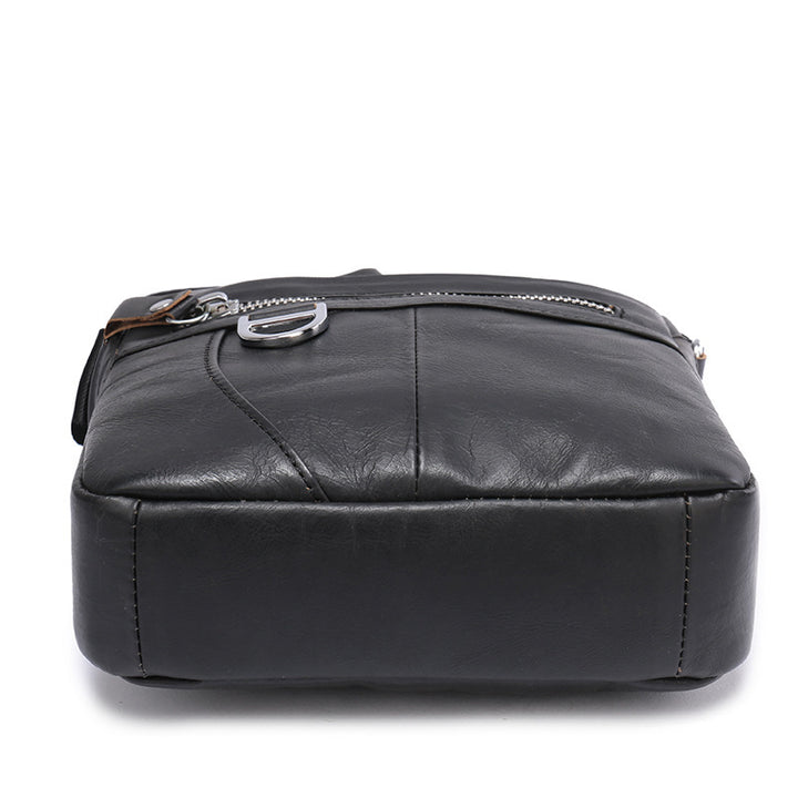 Men's Small Top Layer Cowhide Shoulder Bag