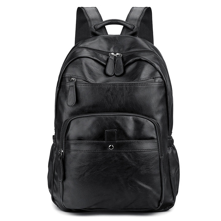 New Bag Simulation Leather Backpack, Soft Leather Large-Capacity Fashion Backpack Backpack, Casual Simple One Shoulder