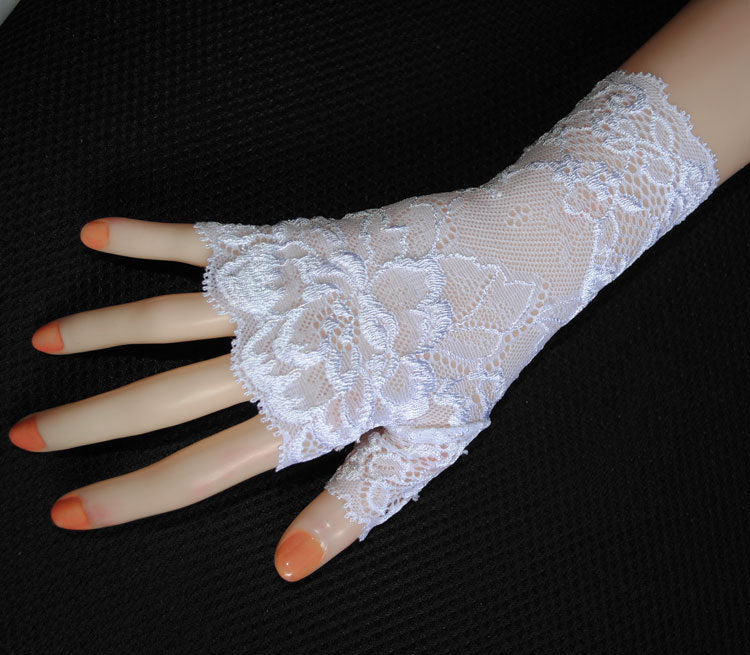 Stretch Lace Gloves Thin And Sexy