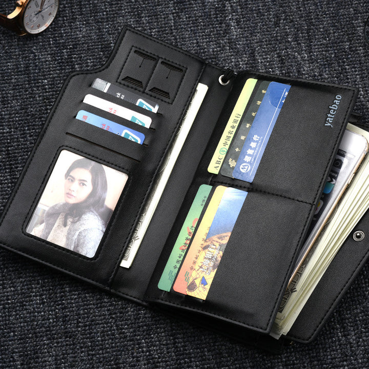 Multifunctional Buckle Hand Bag Long Large-capacity Wallet