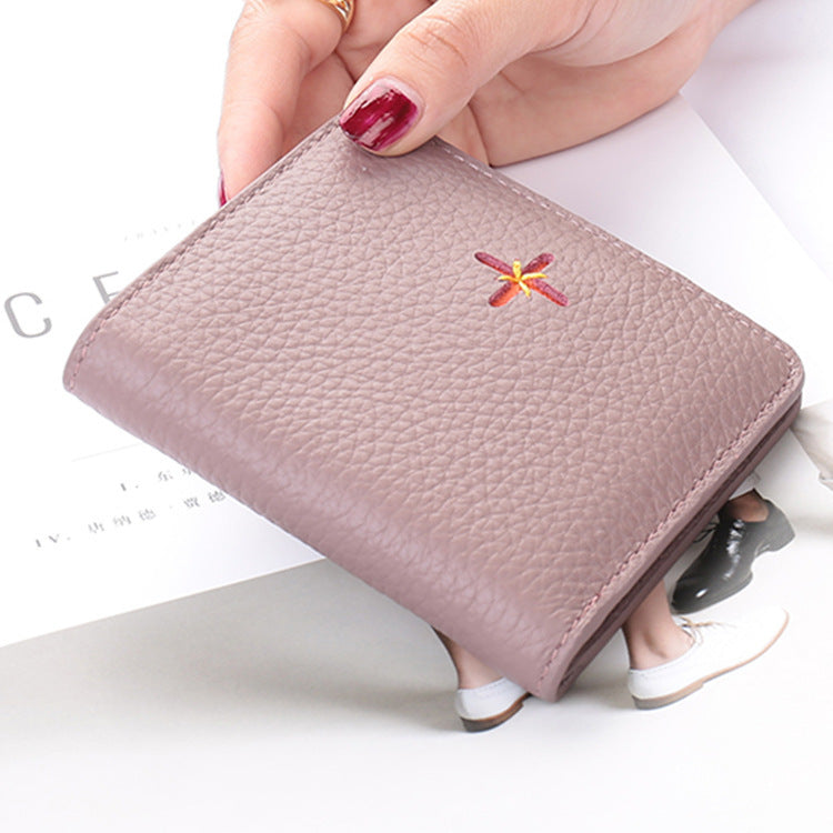 Multi-card Folding Mini Leather Coin Purse