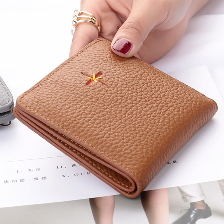 Multi-card Folding Mini Leather Coin Purse