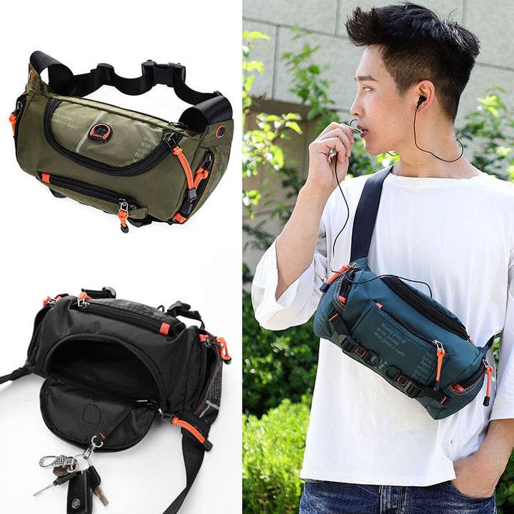 Men's Multi-functional Shoulder Crossbody Outdoor Sports And Casual Biking Mountain Climbing Large Capacity Waist Bag