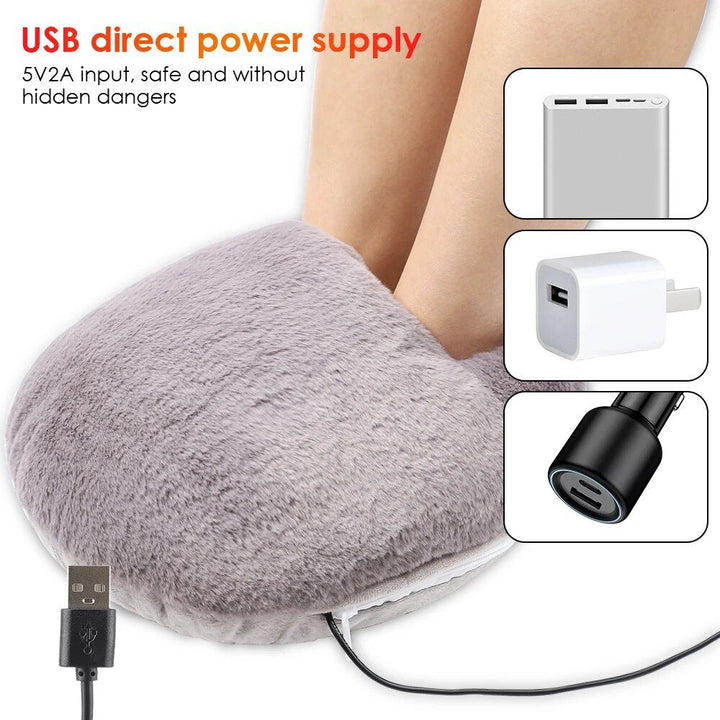 USB Electric Foot Warmer Shoes for Winter Comfort