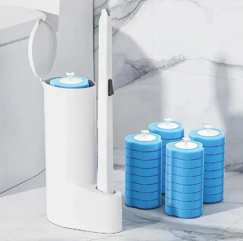 Disposable Toilet Brush Cleaner Kit: Hygienic Bathroom Cleaning Solution