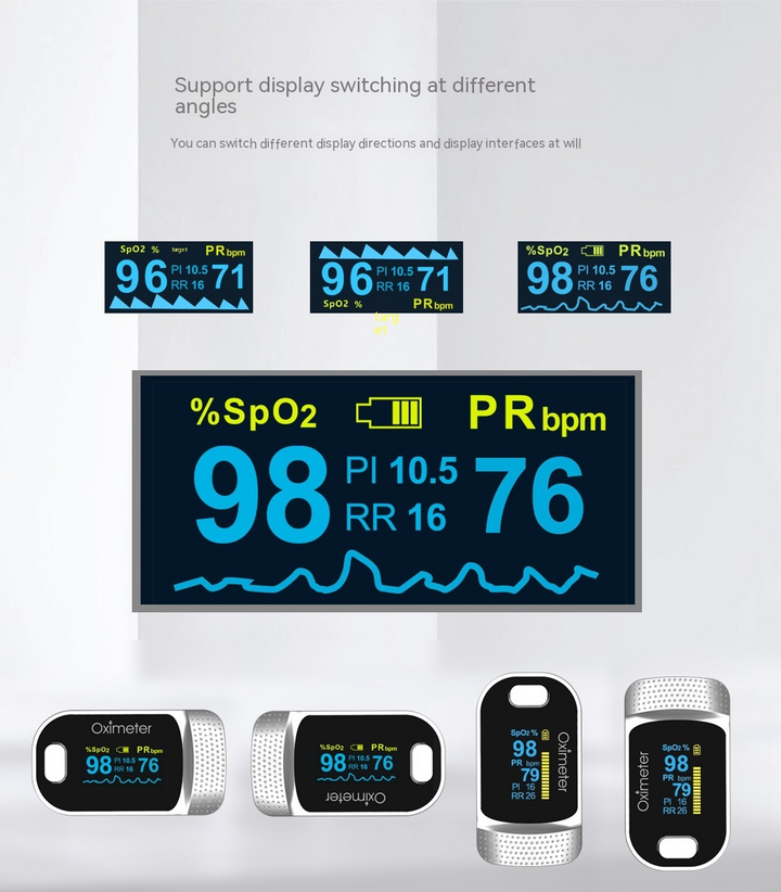 Essential Pulse Oximeter - Portable Oxygen Saturation and Pulse Rate Monitor