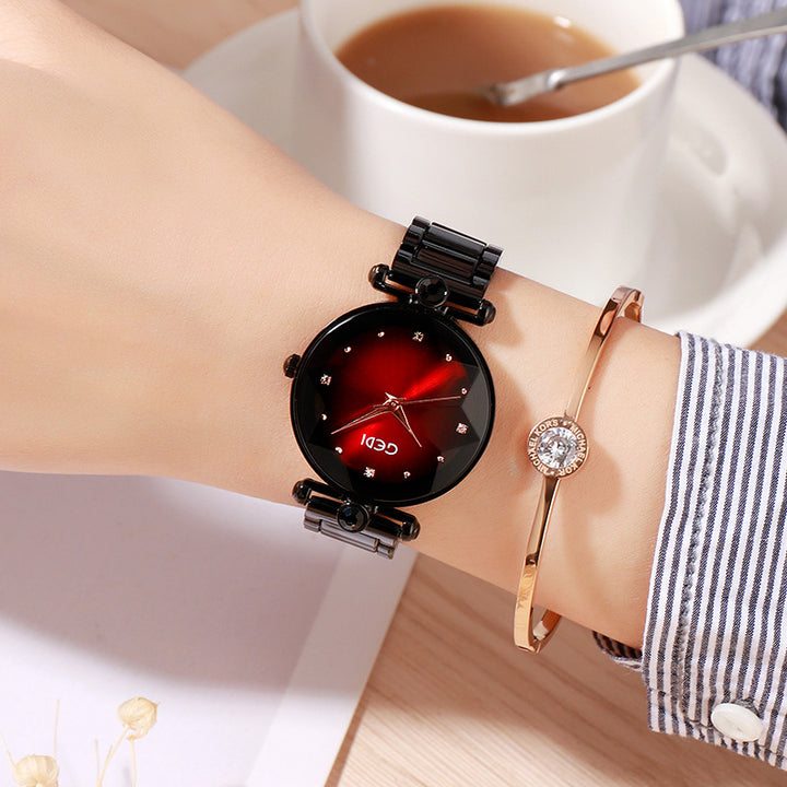 Ladies Steel Band Bracelet Quartz Watch