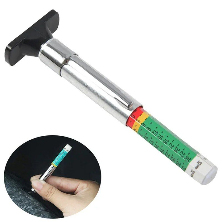 Universal Color-Coded Tire Tread Depth Gauge - Easy-to-Use Tyre Health Monitor