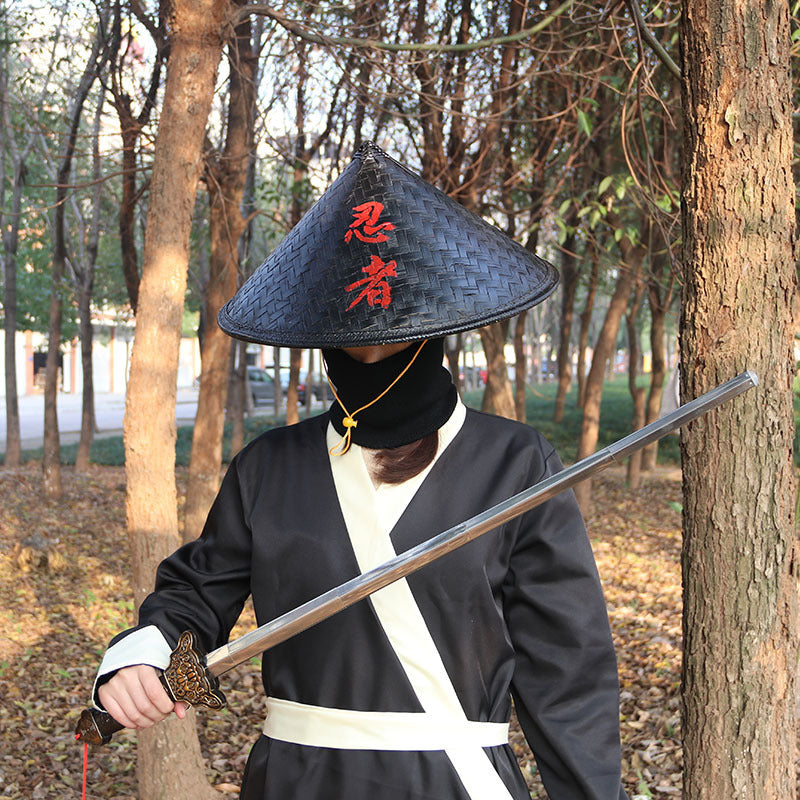 Fashionable Retro Black Bamboo Hat