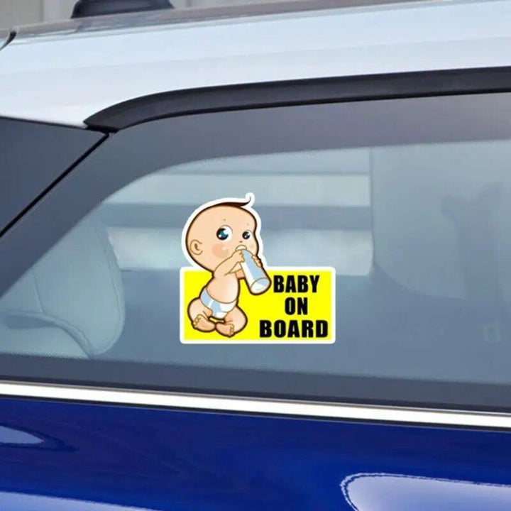 Reflective Baby On Board Safety Sticker for Cars