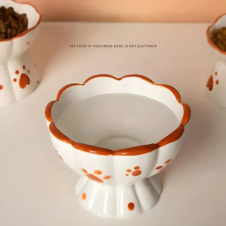 Elevated Ceramic Cat Bowls