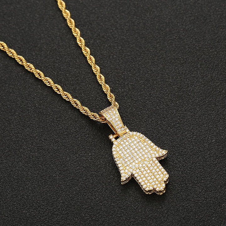 Fashion Hip Hop Necklace With Diamonds