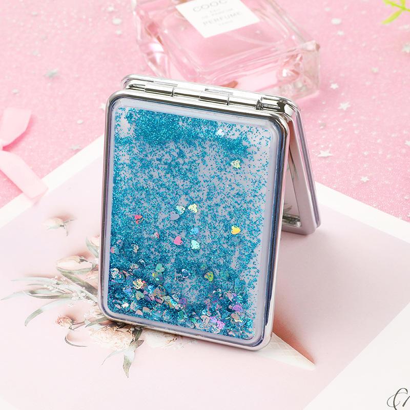 Flowing Sands Double-Sided Pocket Makeup Mirror