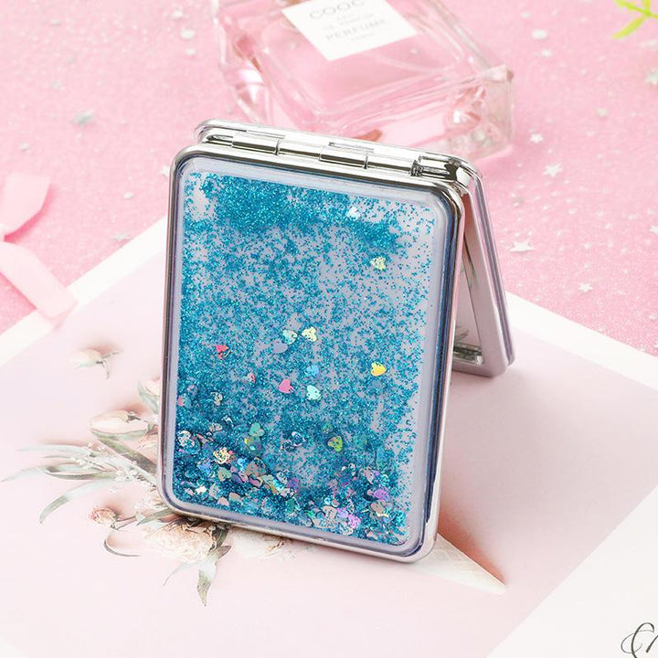 Flowing Sands Double-Sided Pocket Makeup Mirror