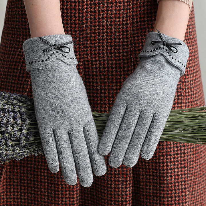 Driving touch screen wool cashmere gloves