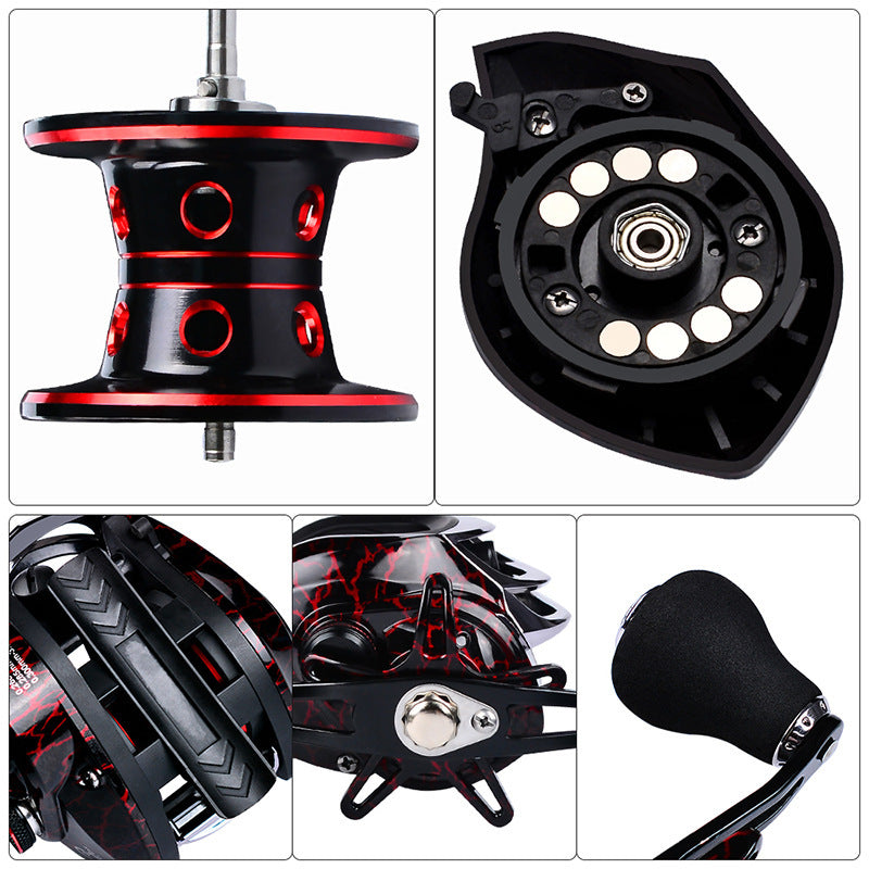 Metal wire cup fishing reel