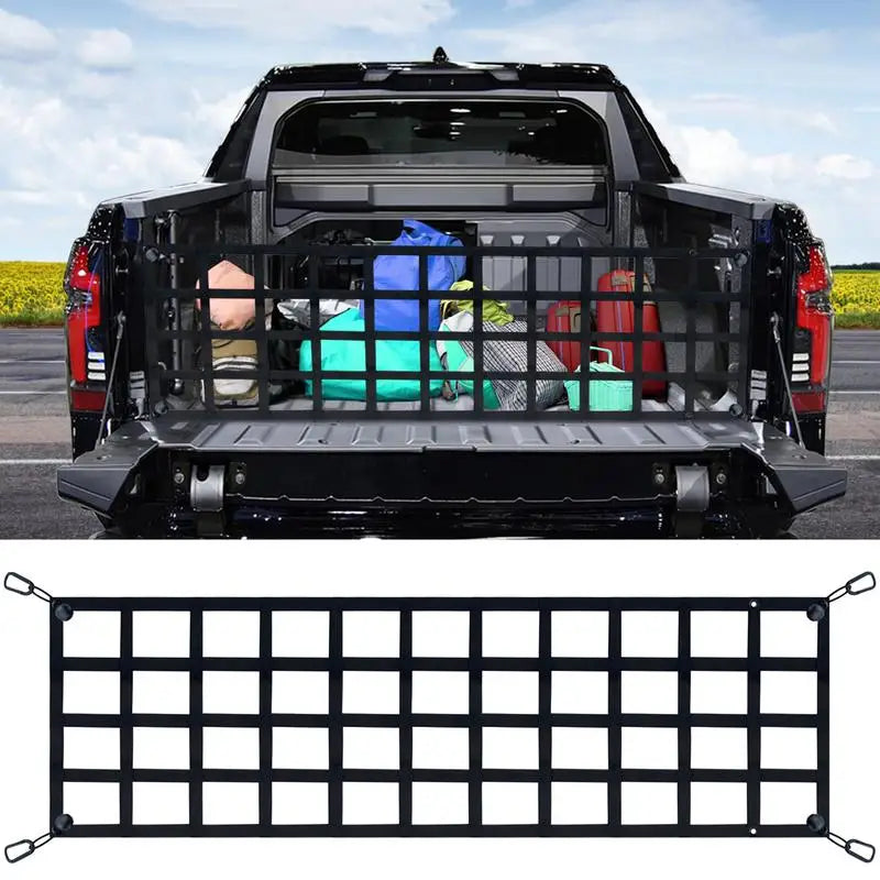 Heavy-Duty Truck Tailgate Cargo Net with UV Protection for Full-Size Trucks