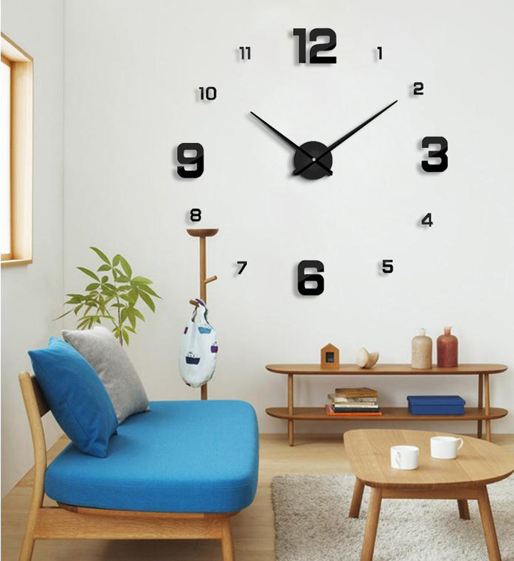 Living room clock art hanging table