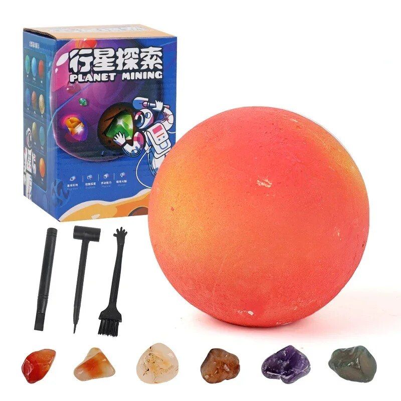 Solar System Gem Mining Kit: Children's Educational Archaeology Toy