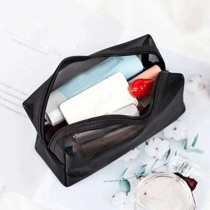 Transparent Mesh Makeup Bag