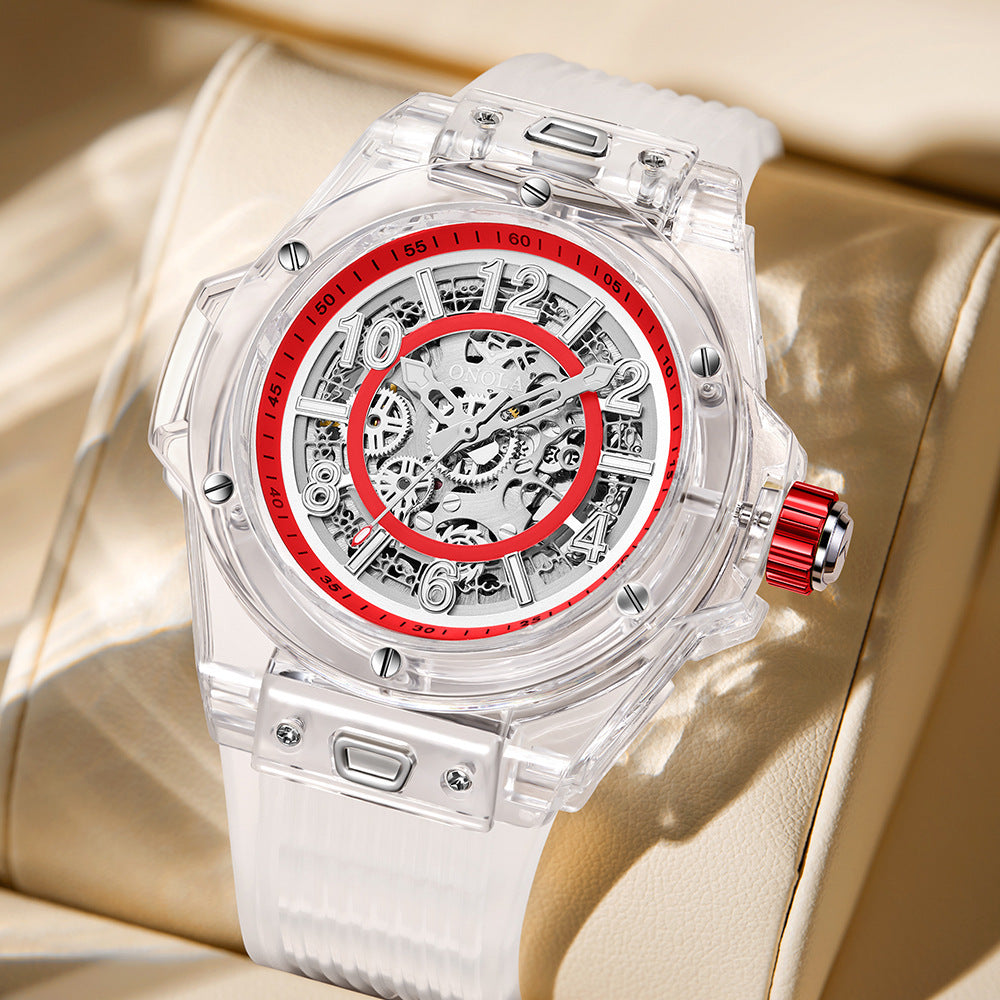 Automatic Mechanical Watch Men's Waterproof Transparent