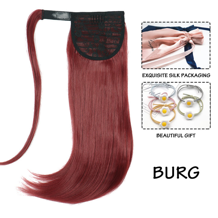 Synthetic Straight Wraparound Ponytail