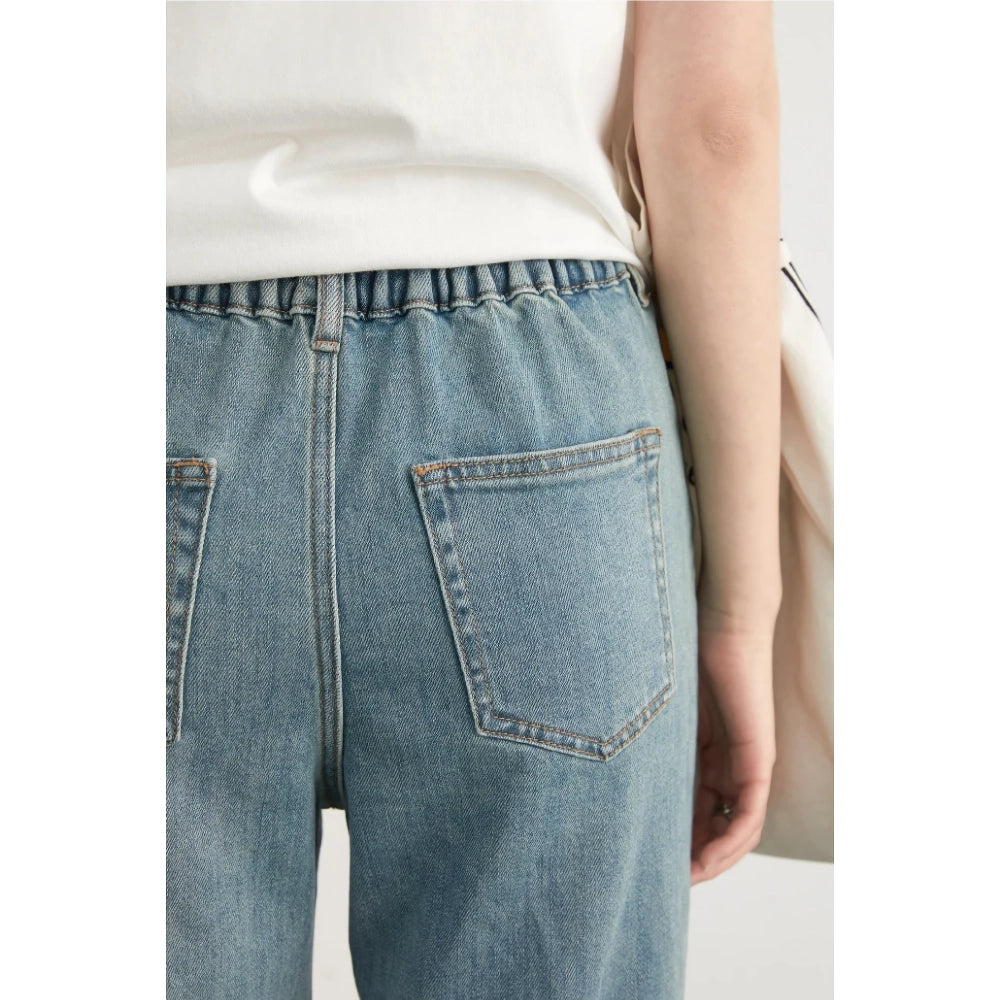 Women’s High-Waisted Denim Cropped Jeans