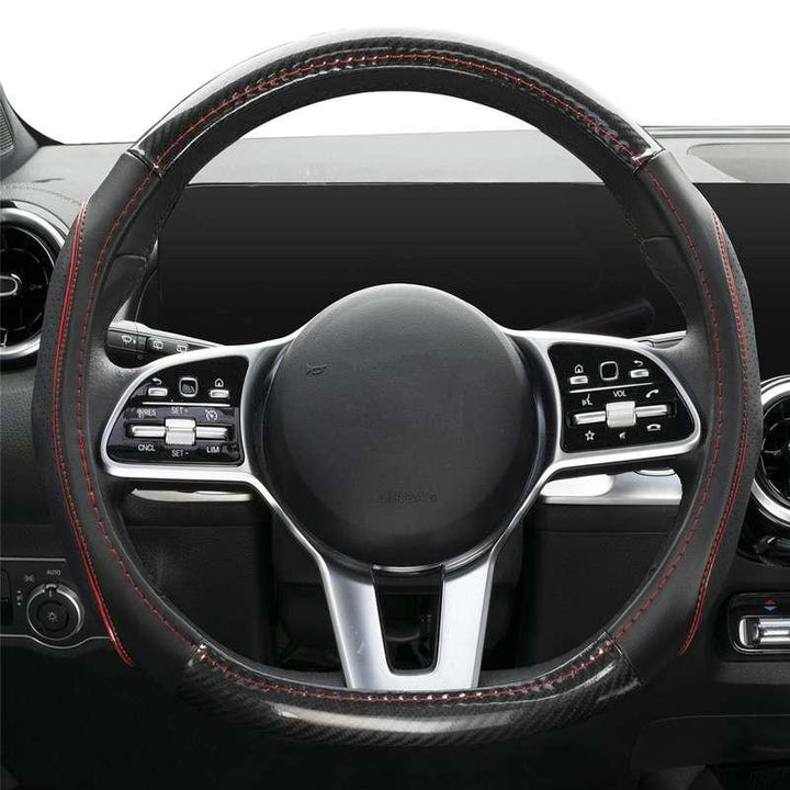 Flat Bottom D-Shape Car Steering Wheel Cover