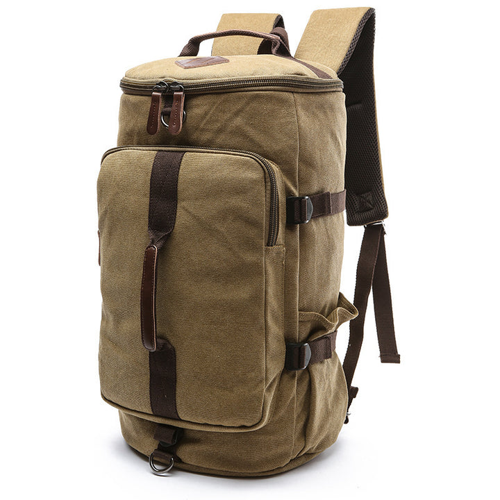 Cylinder leisure backpack computer bag