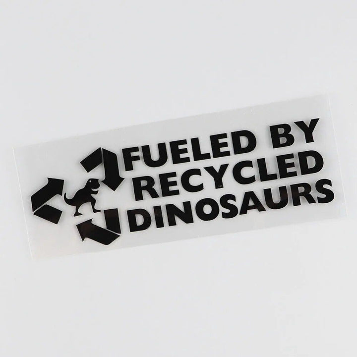 Recycled Dinosaurs - Eco-Inspired Vinyl Car Decal