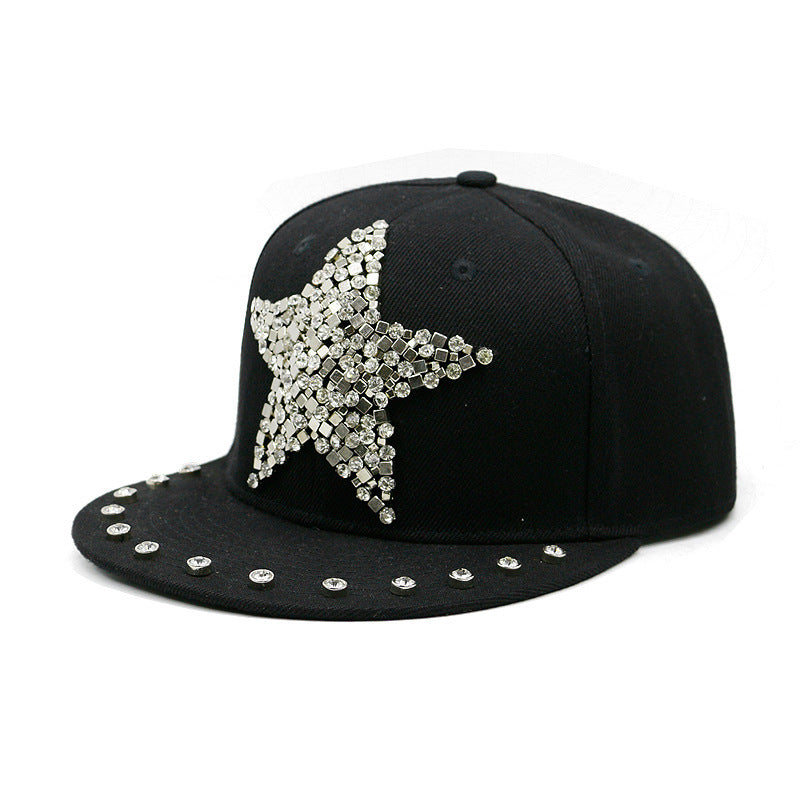 European And American Harajuku Style Hat Nail Cross Skull Rivet