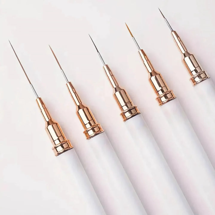 5-Piece Ultra-Fine Nail Art Liner Brush Set