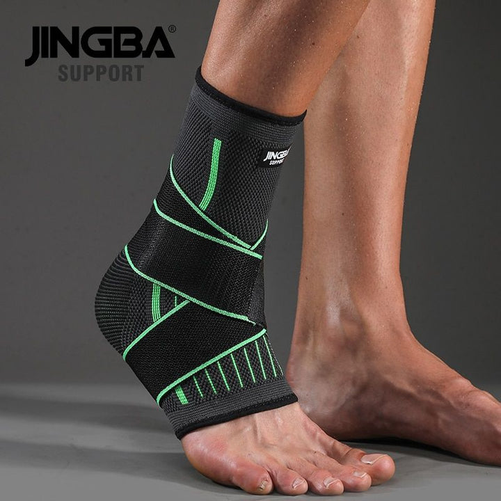 Protective Ankle Brace for Sports with Compression Nylon Strap