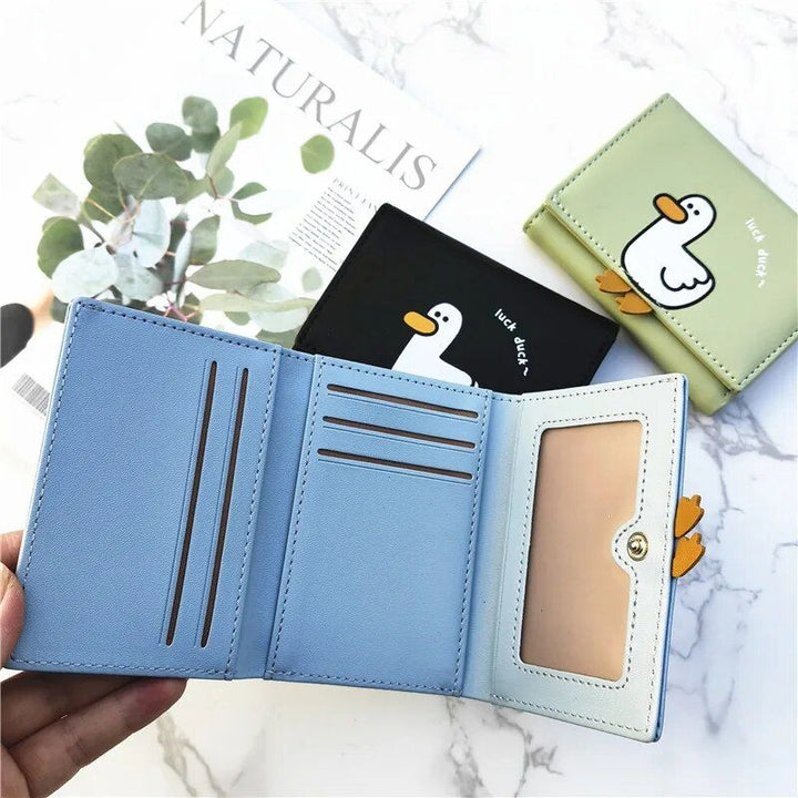 Charming Duck-Themed Mini Women's Wallet