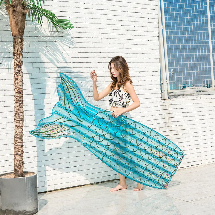 Mermaid-Inspired Inflatable Pool Lounger