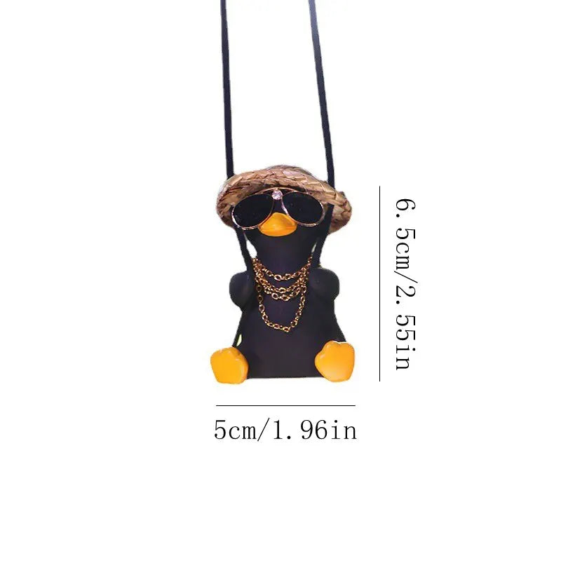 Cute Swinging Duck Car Pendant