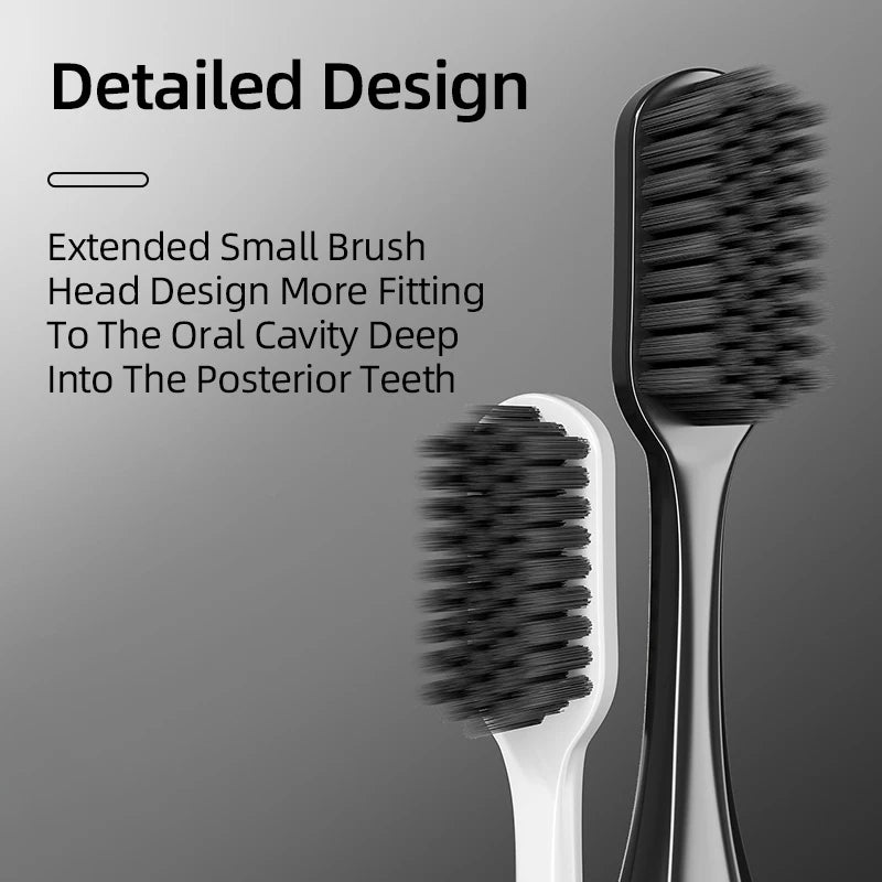 Extra Hard Men's Toothbrush Cleaning Set for Small and Medium Bristles