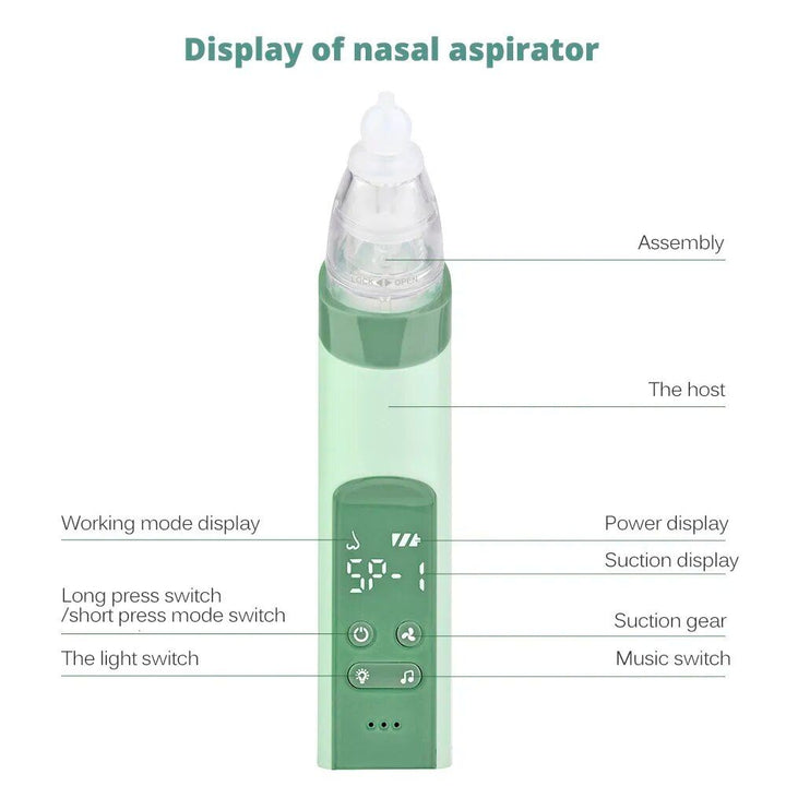 Adjustable Baby Nasal Aspirator with Suction for Newborns & Infants