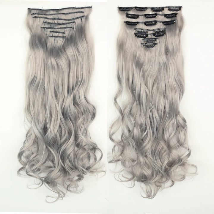 Long Wavy Ombre Clip-In Hair Extensions