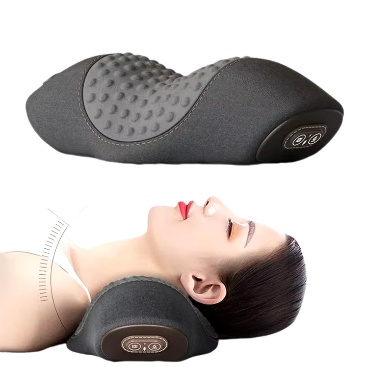 Electric Cervical Massager Pillow with Heat & Vibration