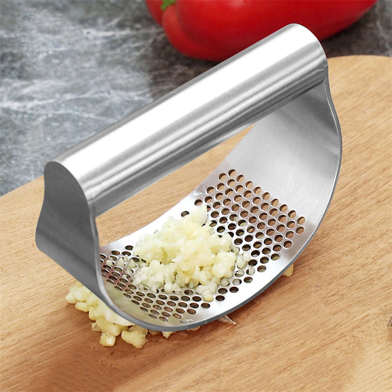 Stainless Steel Multi-function Garlic Press and Slicer