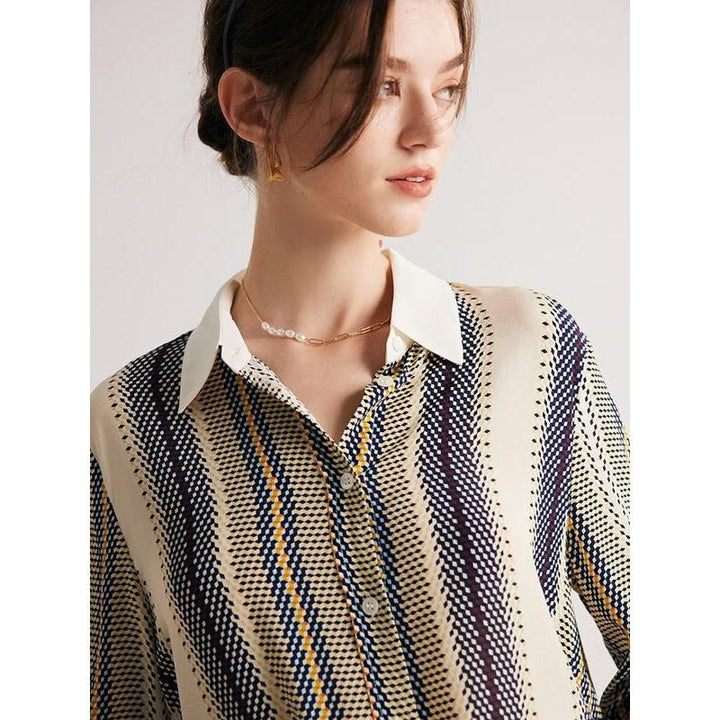 Striped Silk Blouse