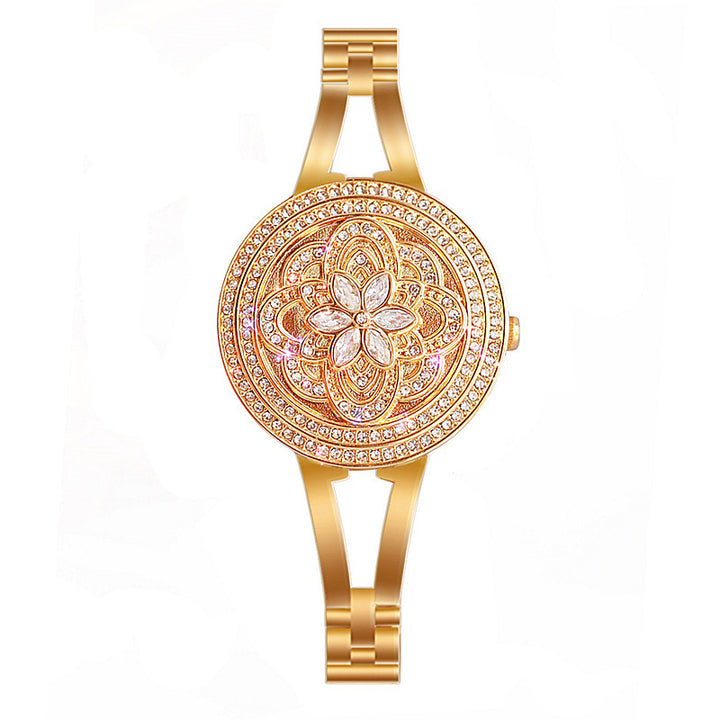 Women's full diamond watch bracelet